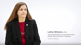卫生管理硕士|Dr. Letha Williams