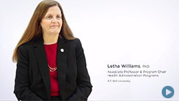 卫生管理博士，ATSU |莱莎·威廉姆斯博士
